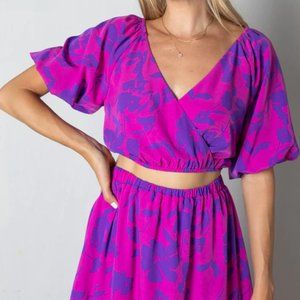 Vestique Two-Piece Floral Set